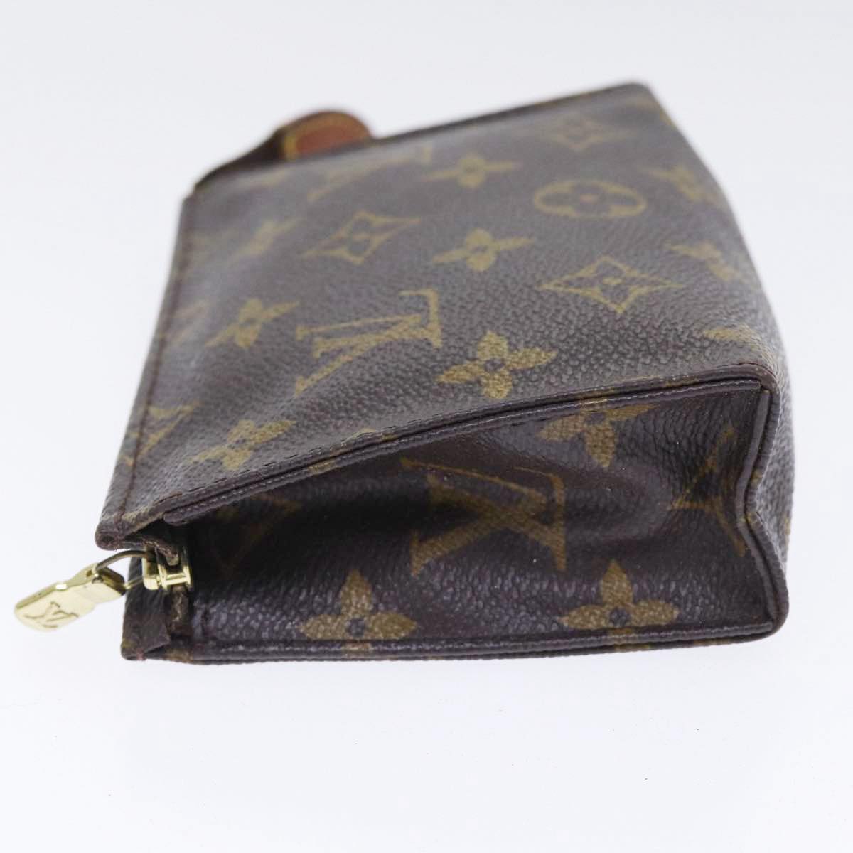 LOUIS VUITTON Monogram Poche Toilette 15 Pouch M47546 LV Auth 89477