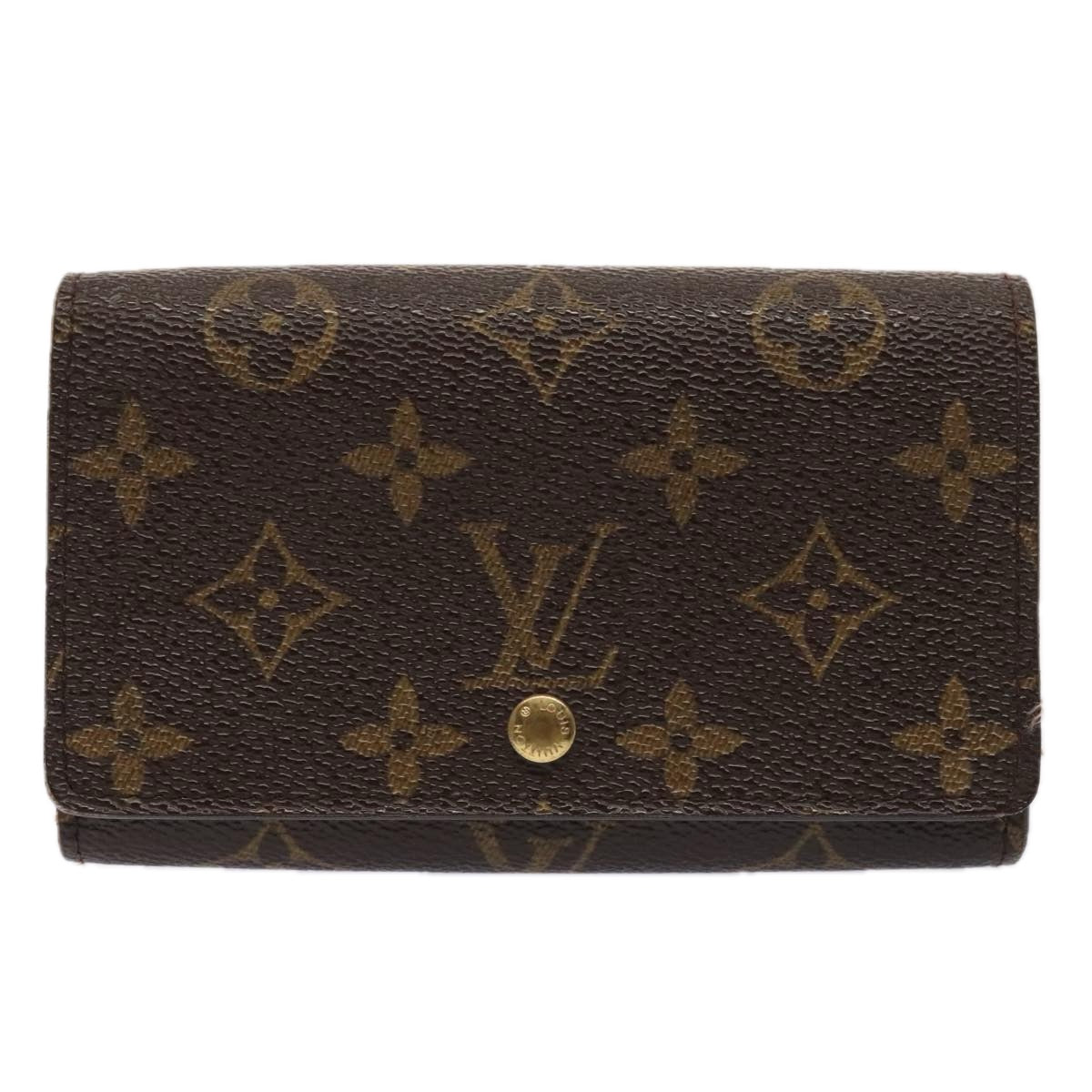 LOUIS VUITTON Monogram Portefeuille Tresol Wallet M61736 LV Auth 89482