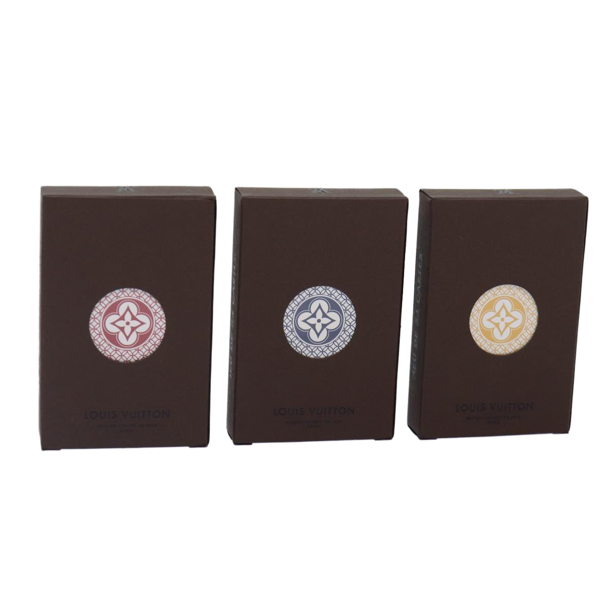 LOUIS VUITTON Cartes Toi Joux Playing Cards 3Set Multicolor M65460 LV Auth 89485