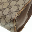 GUCCI GG Supreme Web Sherry Line Clutch Bag PVC Beige Red 89 01 031 Auth 89507-15