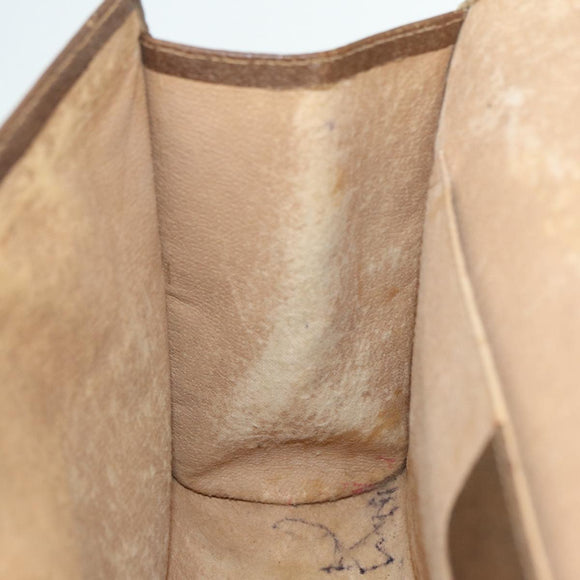 GUCCI GG Supreme Web Sherry Line Clutch Bag PVC Beige Red 89 01 031 Auth 89507