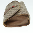 GUCCI GG Supreme Web Sherry Line Clutch Bag PVC Beige Red 89 01 031 Auth 89507-4