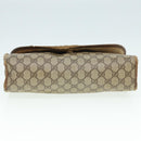 GUCCI GG Supreme Web Sherry Line Clutch Bag PVC Beige Red 89 01 031 Auth 89507-6