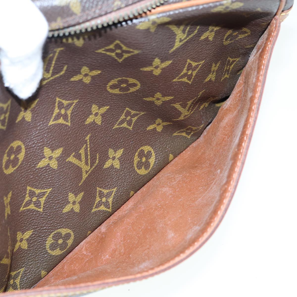 LOUIS VUITTON Monogram Compiegne 28 Clutch Bag M51845 LV Auth 89531