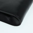 CELINE Shoulder Bag Leather Black Gold Auth 89545-14