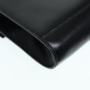 CELINE Shoulder Bag Leather Black Gold Auth 89545-16