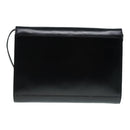 CELINE Shoulder Bag Leather Black Gold Auth 89545-2