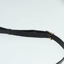 CELINE Shoulder Bag Leather Black Gold Auth 89545-8