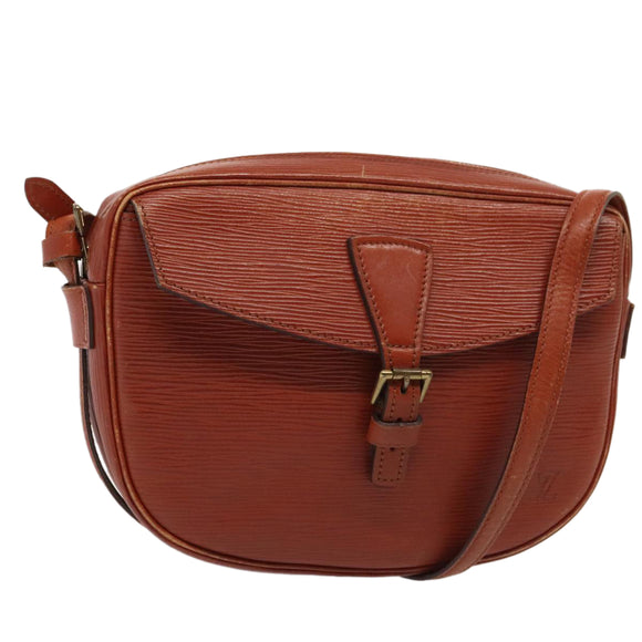 LOUIS VUITTON Epi Jeune FilleMM Shoulder Bag Brown M52153 LV Auth 89553