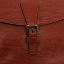 LOUIS VUITTON Epi Jeune FilleMM Shoulder Bag Brown M52153 LV Auth 89553-19