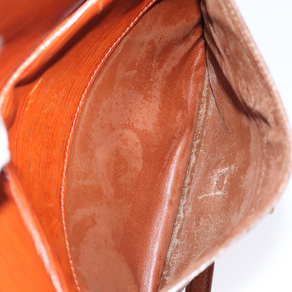 LOUIS VUITTON Epi Jeune FilleMM Shoulder Bag Brown M52153 LV Auth 89553