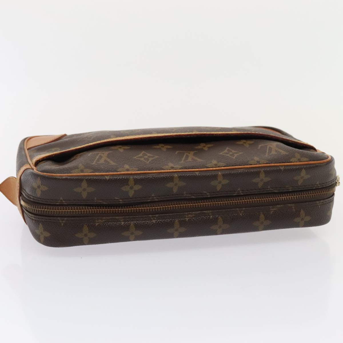 LOUIS VUITTON Monogram Compiegne 28 Clutch Bag M51845 LV Auth 89582