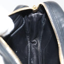 PRADA Shoulder Bag Leather Red Black gold Auth 89601-21