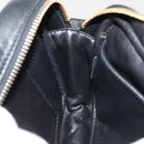 PRADA Shoulder Bag Leather Red Black gold Auth 89601-22