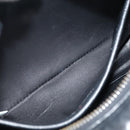 PRADA Shoulder Bag Leather Red Black gold Auth 89601-23