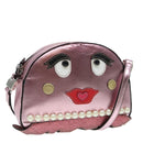 GUCCI Schultertasche Leder Rosa Silber 550756 Auth 89608-1