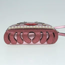 GUCCI Schultertasche Leder Rosa Silber 550756 Auth 89608-6