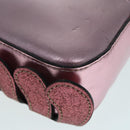 GUCCI Schultertasche Leder Rosa Silber 550756 Auth 89608-18