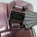 GUCCI Schultertasche Leder Rosa Silber 550756 Auth 89608-19