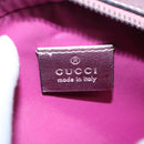GUCCI Schultertasche Leder Rosa Silber 550756 Auth 89608-20