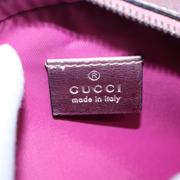 GUCCI Schultertasche Leder Rosa Silber 550756 Auth 89608