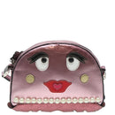 GUCCI Schultertasche Leder Rosa Silber 550756 Auth 89608-13
