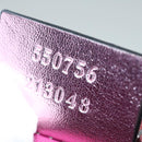 GUCCI Schultertasche Leder Rosa Silber 550756 Auth 89608-12