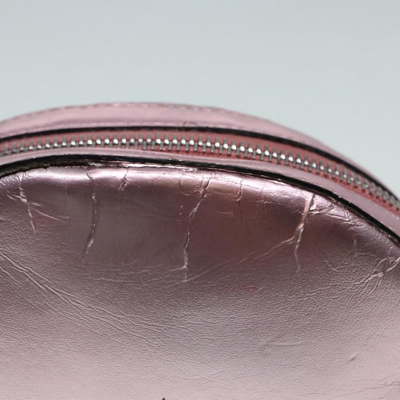 GUCCI Schultertasche Leder Rosa Silber 550756 Auth 89608