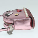 GUCCI Schultertasche Leder Rosa Silber 550756 Auth 89608-5