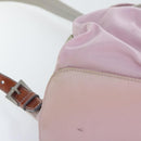 PRADA Backpack Nylon Pink Silver Auth 89617-9