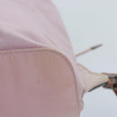 PRADA Backpack Nylon Pink Silver Auth 89617-16