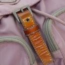 PRADA Backpack Nylon Pink Silver Auth 89617-10