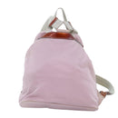 PRADA Backpack Nylon Pink Silver Auth 89617-2