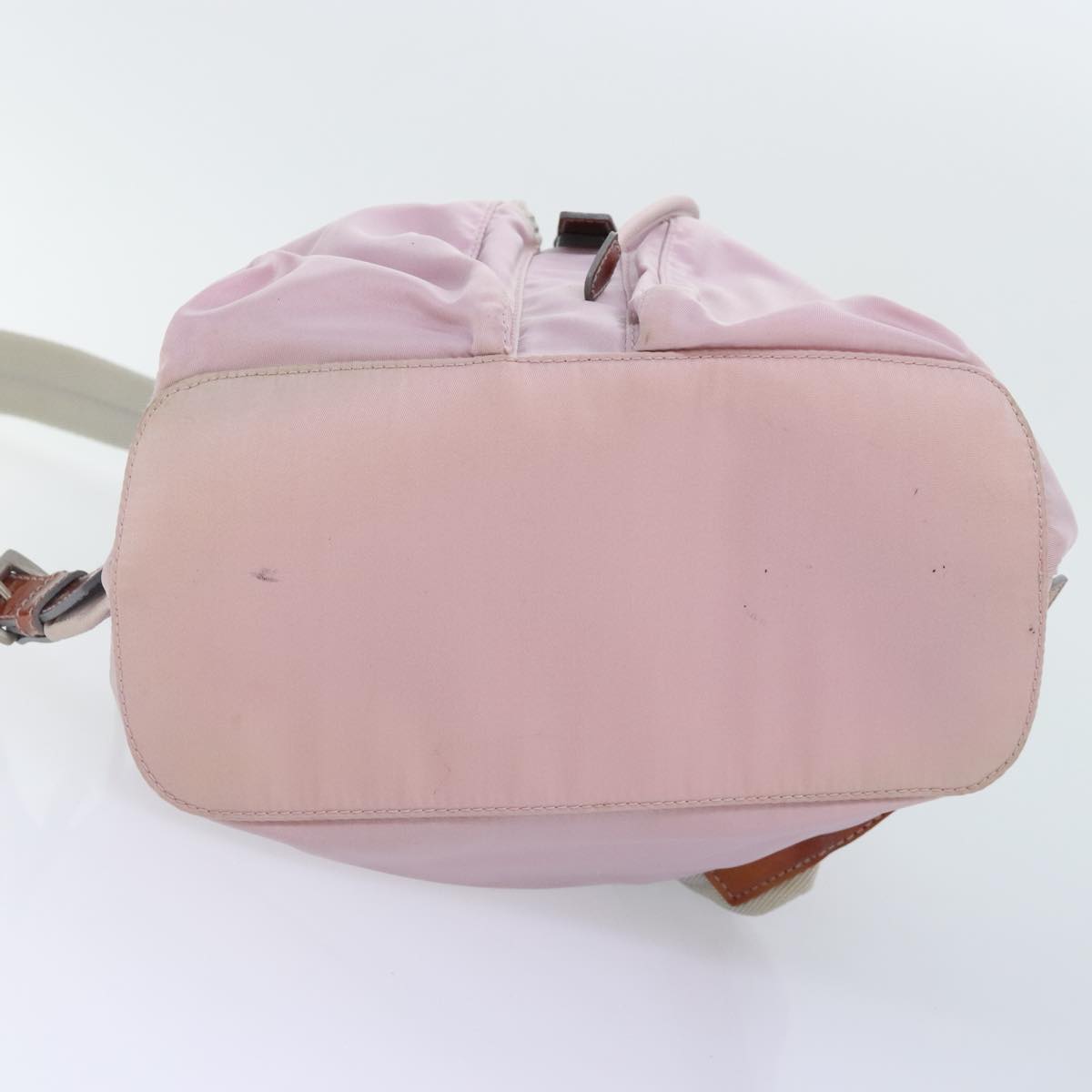 PRADA Backpack Nylon Pink Silver Auth 89617