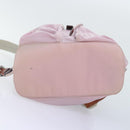 PRADA Backpack Nylon Pink Silver Auth 89617-5