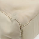 PRADA Hand Bag Nylon White Silver Auth 89620-16