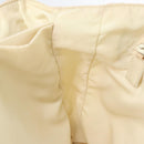 PRADA Hand Bag Nylon White Silver Auth 89620-19