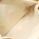 PRADA Hand Bag Nylon White Silver Auth 89620-22