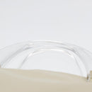 PRADA Hand Bag Nylon White Silver Auth 89620-8