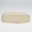 PRADA Hand Bag Nylon White Silver Auth 89620-5