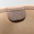 GUCCI GG Supreme Web Sherry Line Tote Bag PVC Leather Beige Auth 89625-17