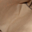 GUCCI GG Supreme Web Sherry Line Tote Bag PVC Leather Beige Auth 89625-11