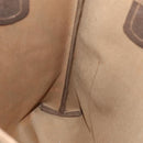 GUCCI GG Supreme Web Sherry Line Tote Bag PVC Leather Beige Auth 89625-18