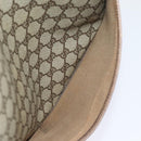 GUCCI GG Supreme Web Sherry Line Tote Bag PVC Leather Beige Auth 89625-20