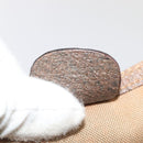 GUCCI GG Supreme Web Sherry Line Tote Bag PVC Leather Beige Auth 89625-12