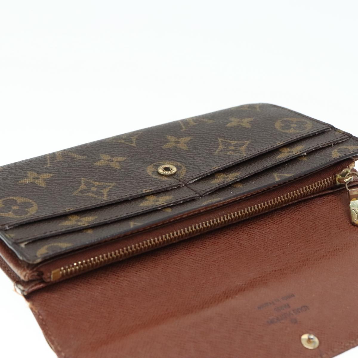 LOUIS VUITTON Monogram Portefeuille Sarah Long Wallet M61734 LV Auth 89634