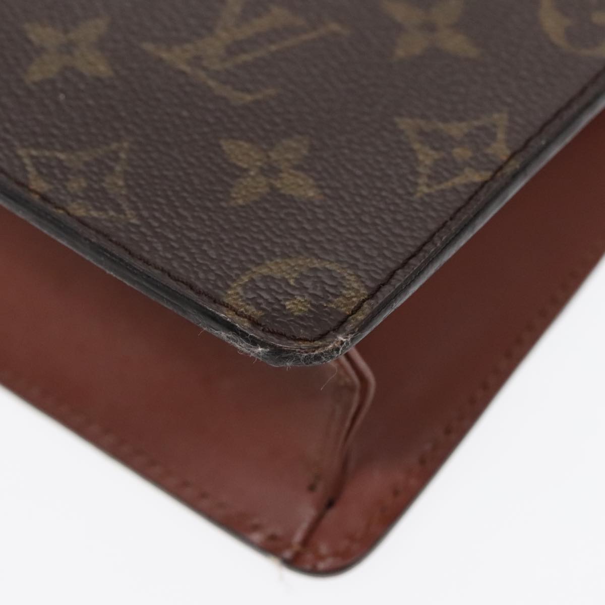 LOUIS VUITTON Monogram Pochette Homme Clutch Bag M51795 LV Auth 89650