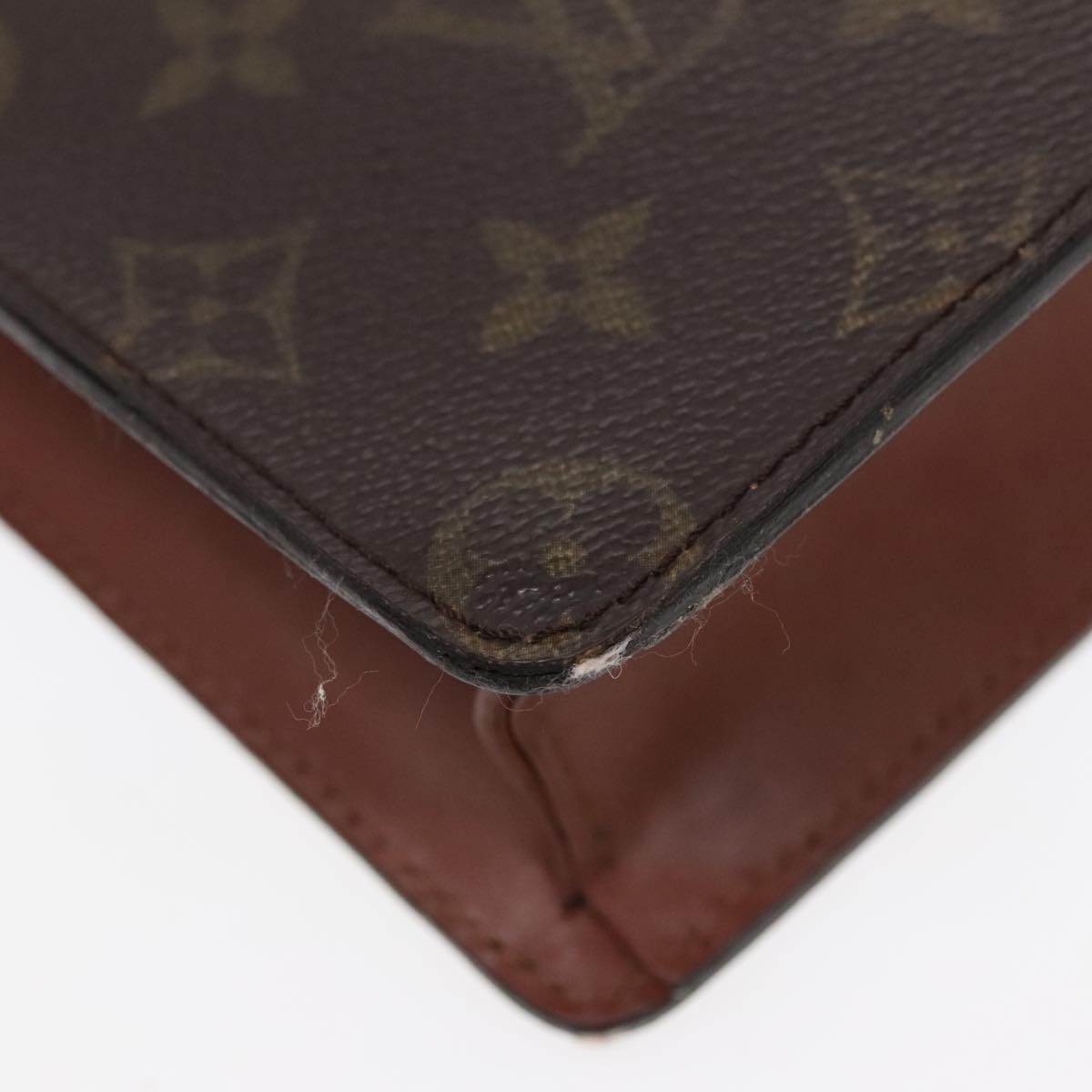 LOUIS VUITTON Monogram Pochette Homme Clutch Bag M51795 LV Auth 89650