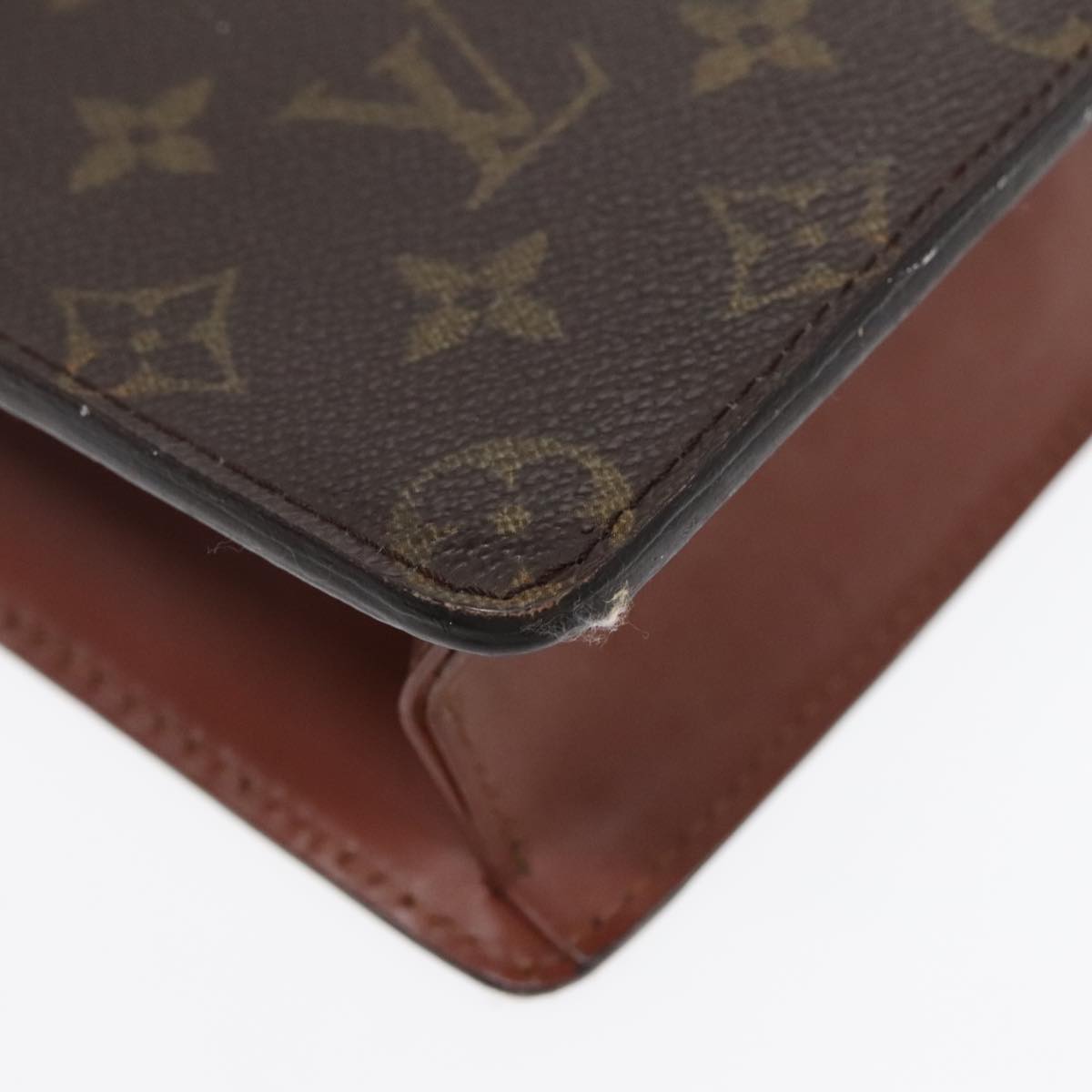 LOUIS VUITTON Monogram Pochette Homme Clutch Bag M51795 LV Auth 89650