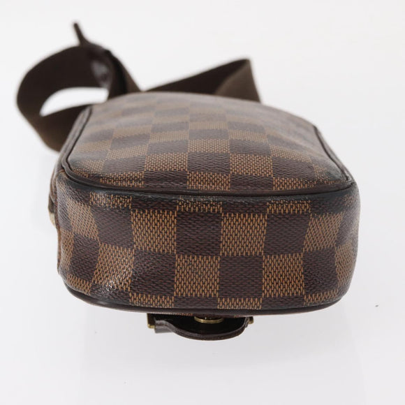 LOUIS VUITTON Damier Ebene Pochette Gange Shoulder Bag N48048 LV Auth 89651